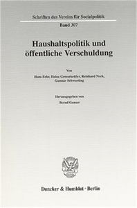 Haushaltspolitik und öffentliche Verschuldung.