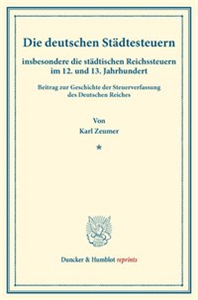 Die deutschen Städtesteuern