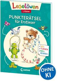 Leselöwen Punkterätsel für Erstleser - 1. Klasse (Petrol)