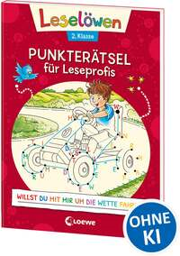 Leselöwen Punkterätsel für Leseprofis - 2. Klasse (Rot)