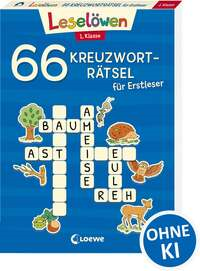 66 Kreuzworträtsel für Erstleser - 1. Klasse (Blau)