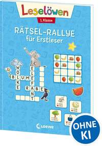 Leselöwen Rätsel-Rallye für Erstleser - 1. Klasse (Hellblau)