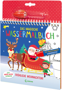 Das magische Wassermalbuch - Fröhliche Weihnachten!