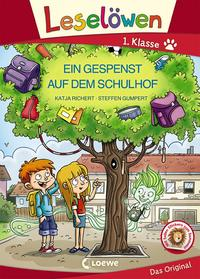 Leselöwen 1. Klasse - Ein Gespenst auf dem Schulhof (Großbuchstabenausgabe)