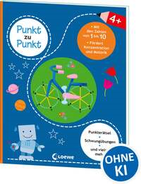 Punkt zu Punkt - Mit den Zahlen von 1 bis 10 (blau)