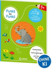 Punkt zu Punkt - Mit den Zahlen von 1 bis 20 (grün)