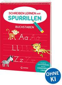 Schreiben lernen mit Spurrillen - Buchstaben
