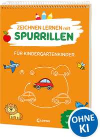 Zeichnen lernen mit Spurrillen - Für Kindergartenkinder