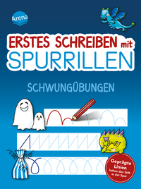 Erstes Schreiben mit Spurrillen. Schwungübungen