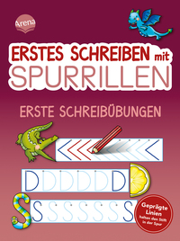 Erstes Schreiben mit Spurrillen. Erste Schreibübungen
